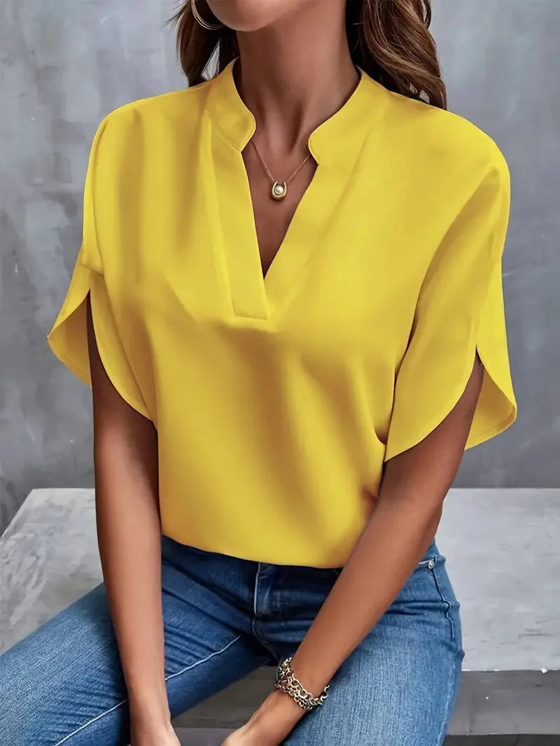 The Ivy Premium V Neck Blouse