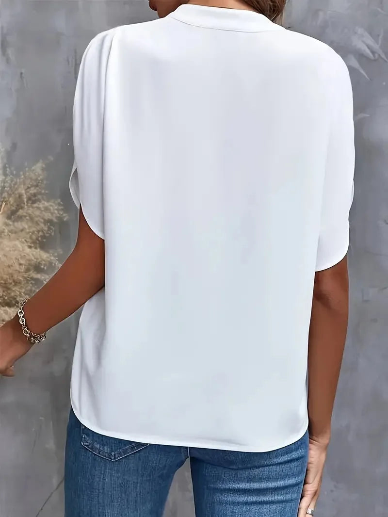 The Ivy Premium V Neck Blouse