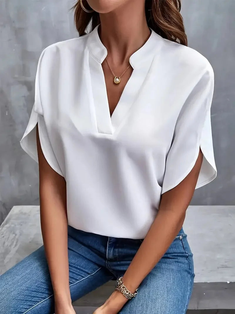 The Ivy Premium V Neck Blouse